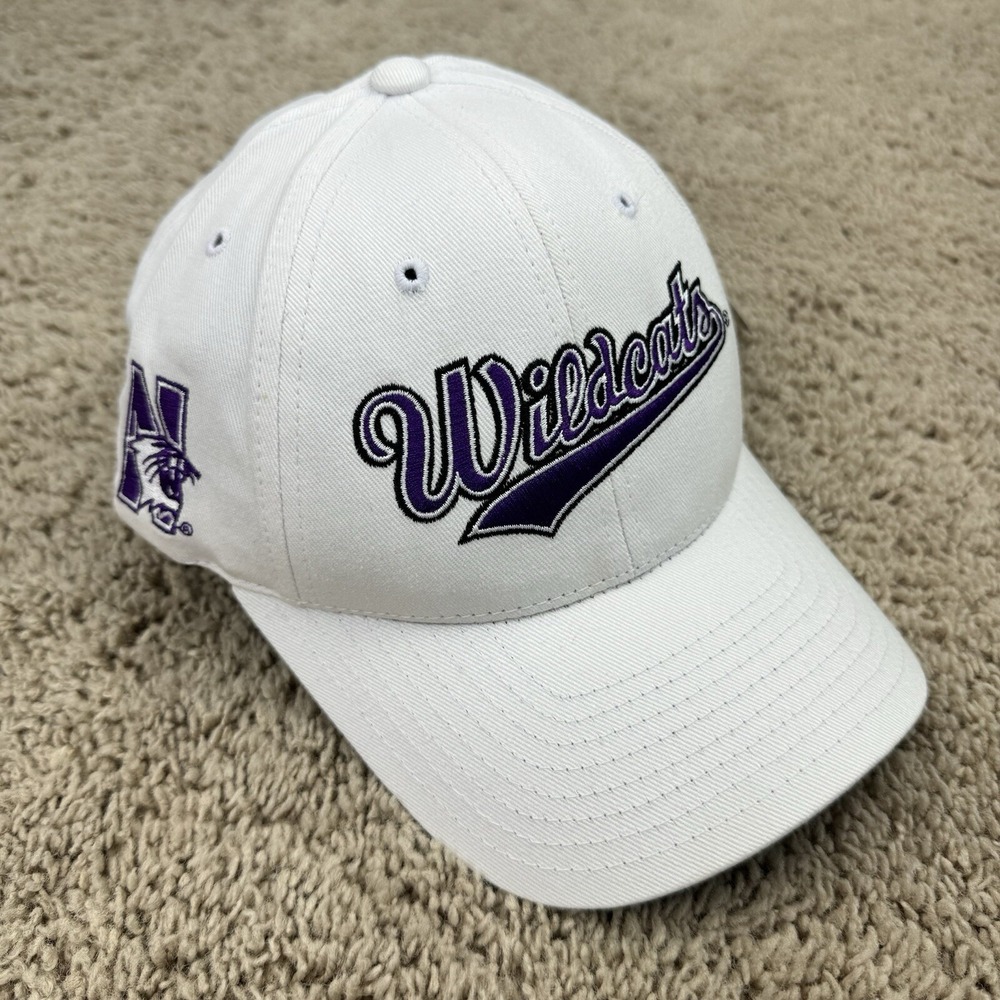 Northwestern Wildcats Hat Signatures Colosseum White Purple Script Logo Cap NOS
